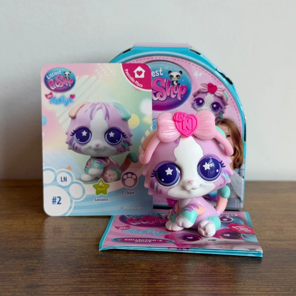 New NIB Littlest Pet Shop LPS 2 Like Nastya Scottish Fold Cat Kitten Accessory